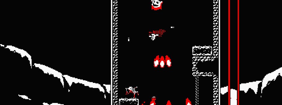 Das hektische vertikale Plattform-Hitspiel Downwell erscheint diesen Monat für PS4 & PS Vita