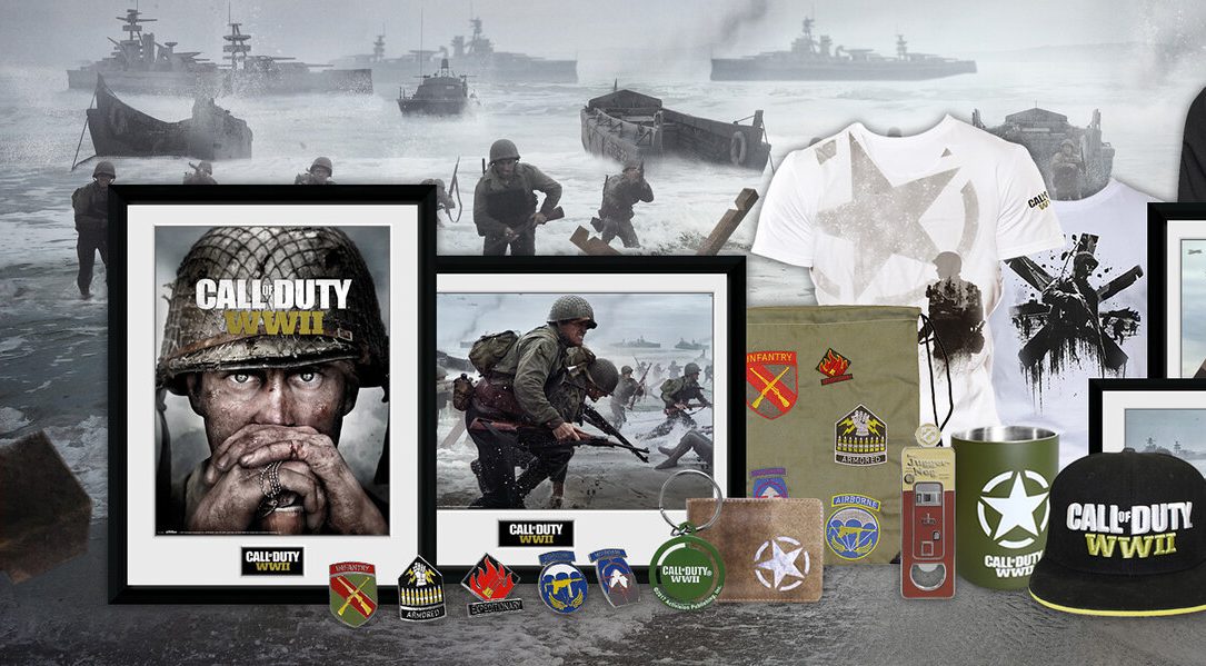 Neue Merchandise-Artikel zu Call of Duty: WWII sind bei PlayStation Gear eingetroffen