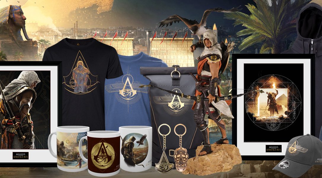 Neue Merchandising-Artikel für Assassin’s Creed Origins jetzt bei PlayStation Gear verfügbar