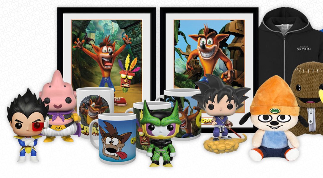 Die Top 5 Neuerscheinungen bei PlayStation Gear, inklusive Pop! Vinyl Modellen & Crash Bandicoot Merchandise