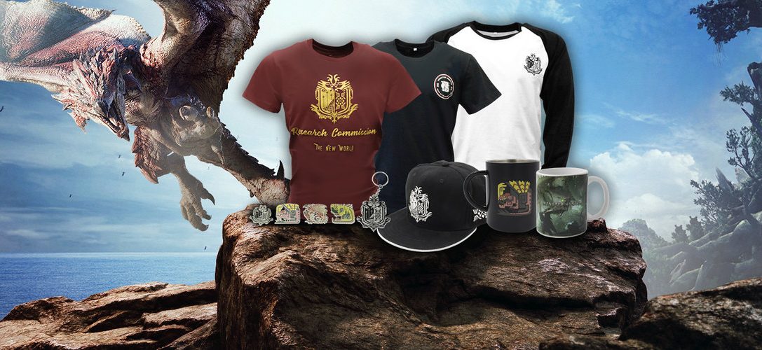 Entdeckt die neue Vielfalt an Merchandise zu Monster Hunter: World auf PS Gear