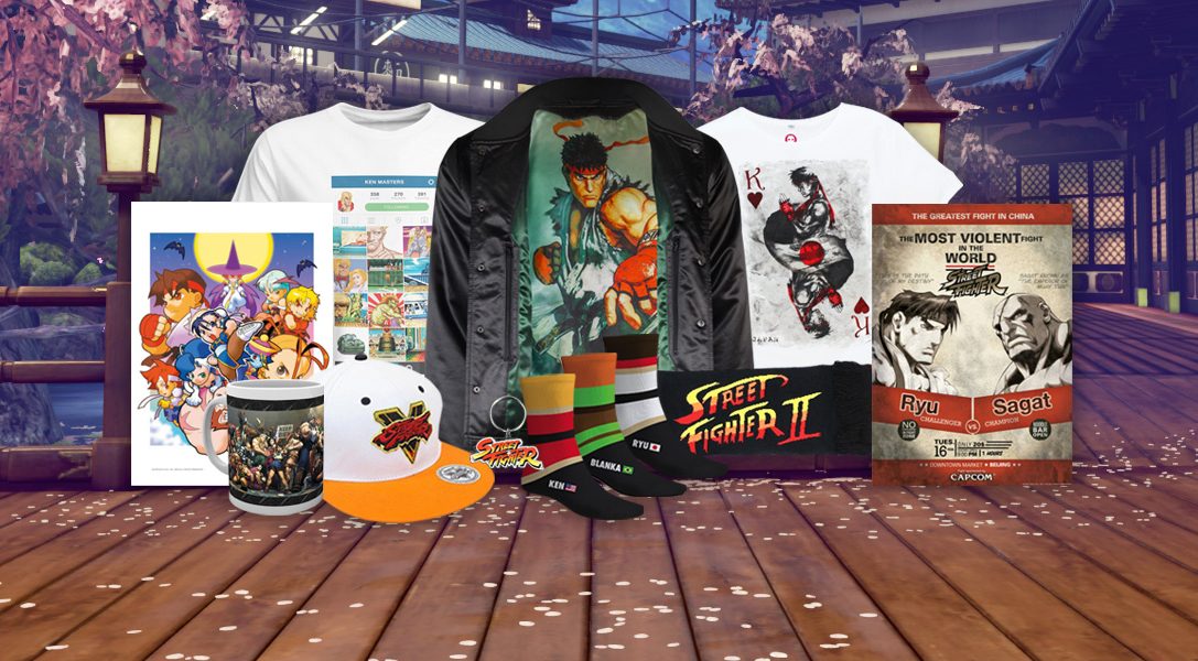 Die neuen Angebote bei PlayStation Gear feiern die Veröffentlichung von Street Fighter V: Arcade Edition