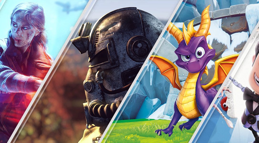 Diese Woche neu im PlayStation Store: Battlefield V, Fallout 76, Spyro Reignited Trilogy und mehr