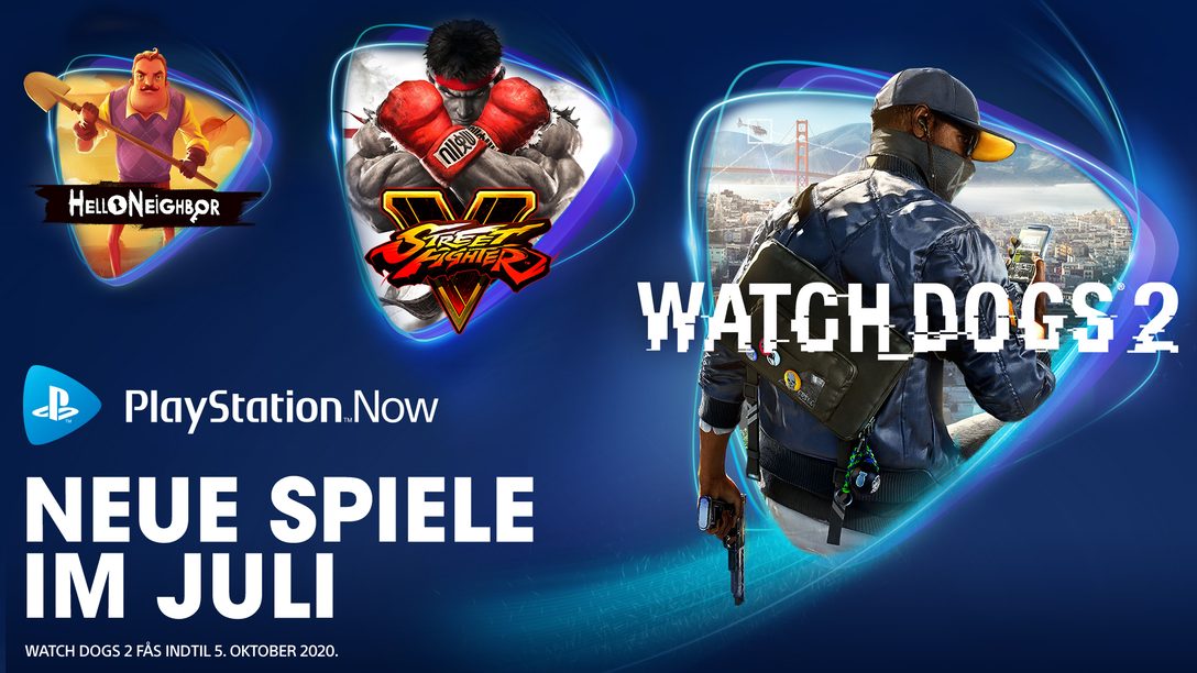 Watch Dogs 2, Street Fighter V und Hello Neighbor sind ab Juli bei PS Now verfügbar