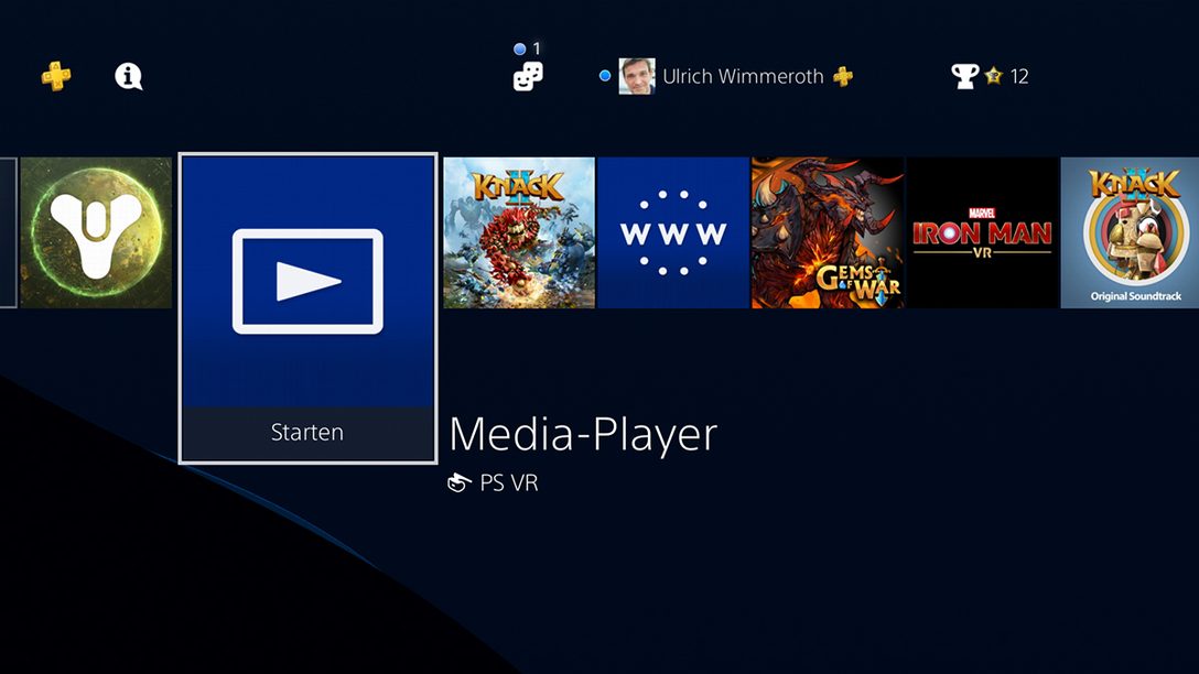 Media-Player: Eigene Musik und Videos auf eurer PS4 abspielen