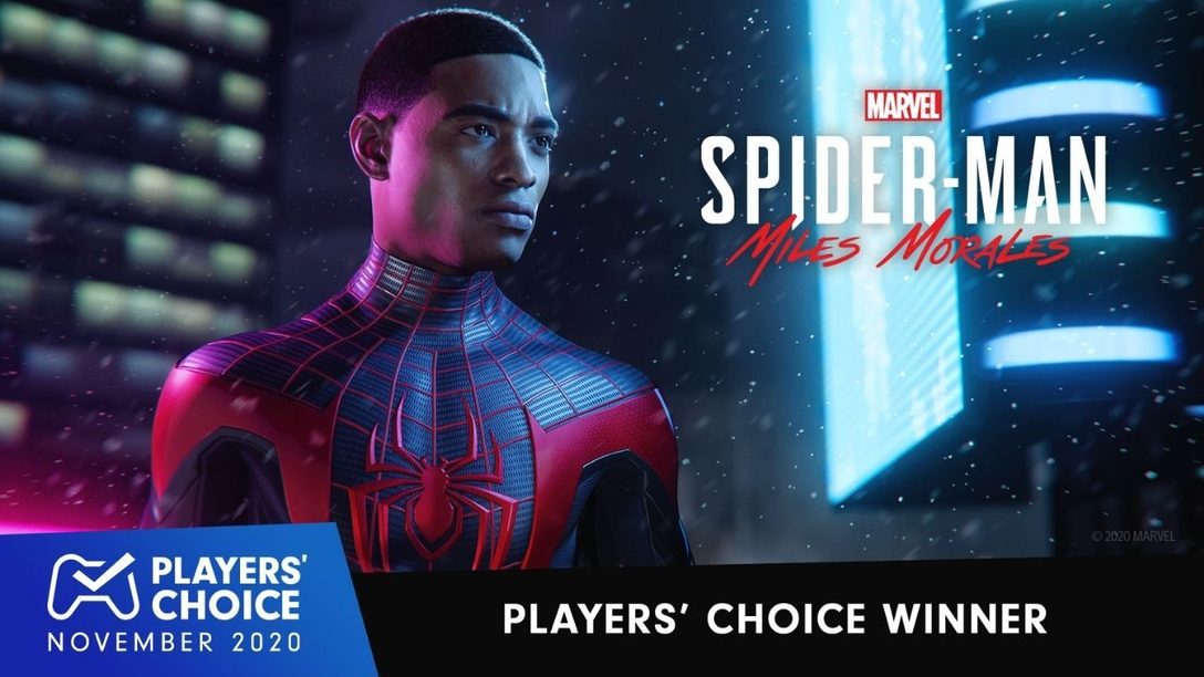 Players´ Choice: Marvel’s Spider-Man: Miles Morales wurde zum besten Spiel von November 2020 gewählt