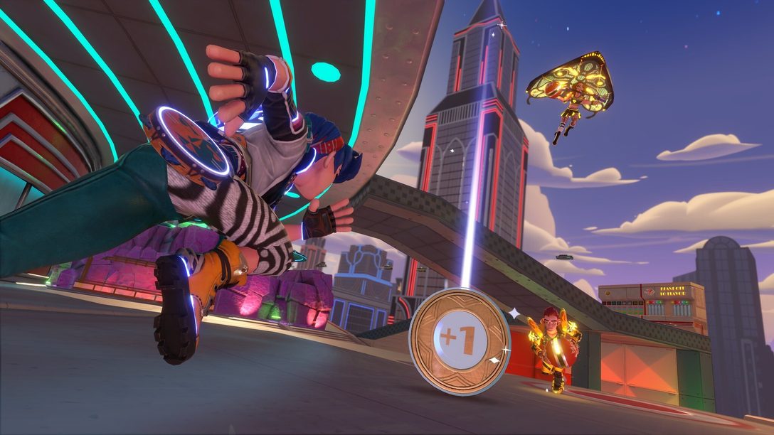 Alle an Bord des Schwebezugs! Das Ziel: die Jukebox-Kreuzung in Knockout City!