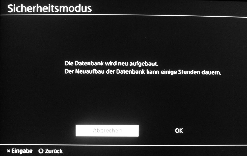 Sicherheitssmodus Datenbank 1 scaled - PS4 und PS5 Sicherheitsmodus – Schnelle Hilfe bei Problemen