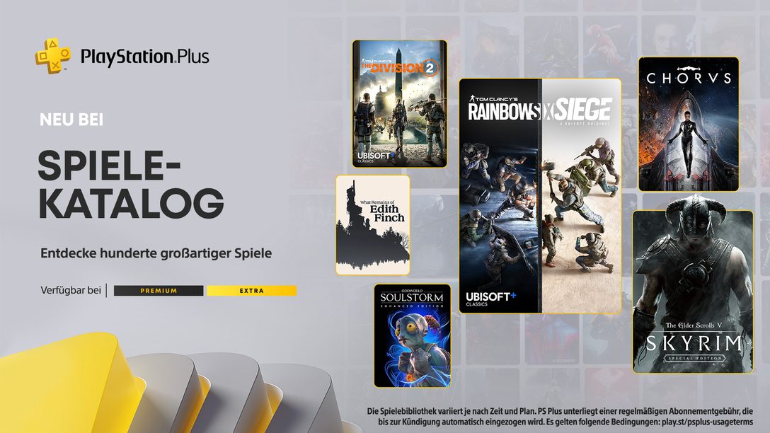 Spielekatalog von PlayStation Plus für November: Skyrim, Rainbow Six: Siege, Kingdom Hearts III und mehr