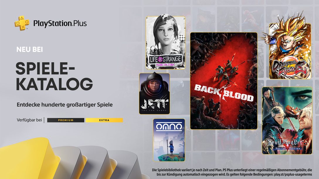 PlayStation Plus-Spielekatalog für Januar: Back 4 Blood, Devil May Cry 5: Special Edition und vieles mehr