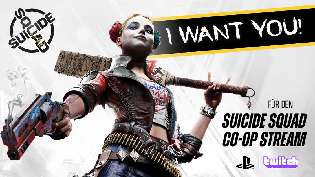 Suicide Squad: Kill the Justice League – Wir suchen Mitspieler für unseren Co-Op Stream auf dem PlayStation Twitch-Kanal