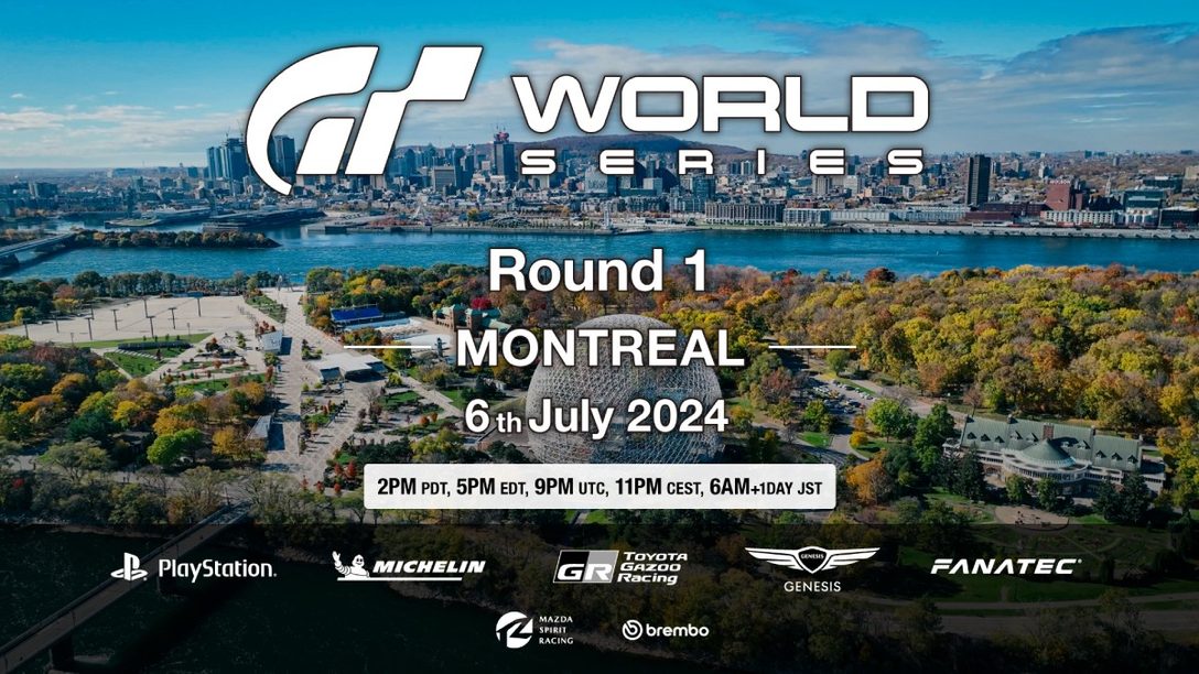 Runde 1 der Gran Turismo World Series 2024 wird am Samstag, 6. Juli, in Montreal ausgetragen