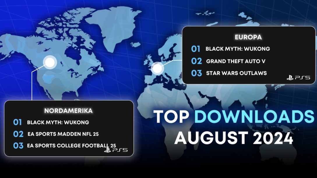 PlayStation Store: Die Top-Downloads im August 2024