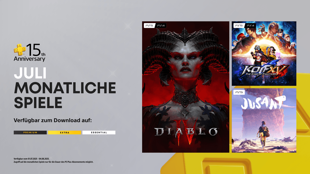 PlayStation Plus – monatliche Spiele für Juli und ein großer Dank an alle Spieler für 15 wunderbare Jahre