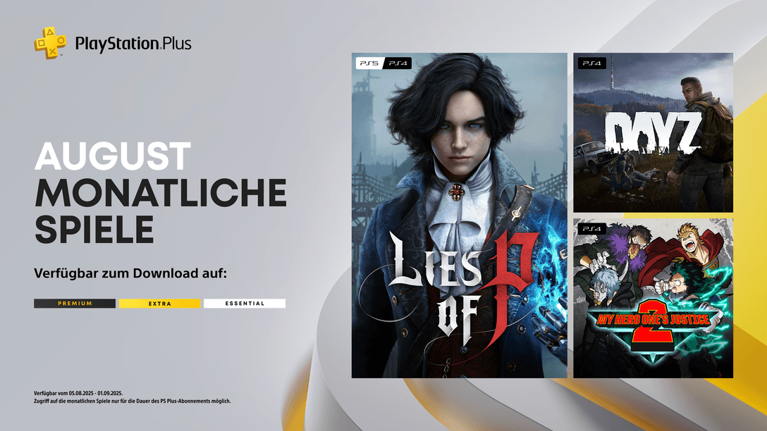 Monatliche PlayStation Plus-Spiele für August: Lies of P, Day Z, My Hero One’s Justice 2