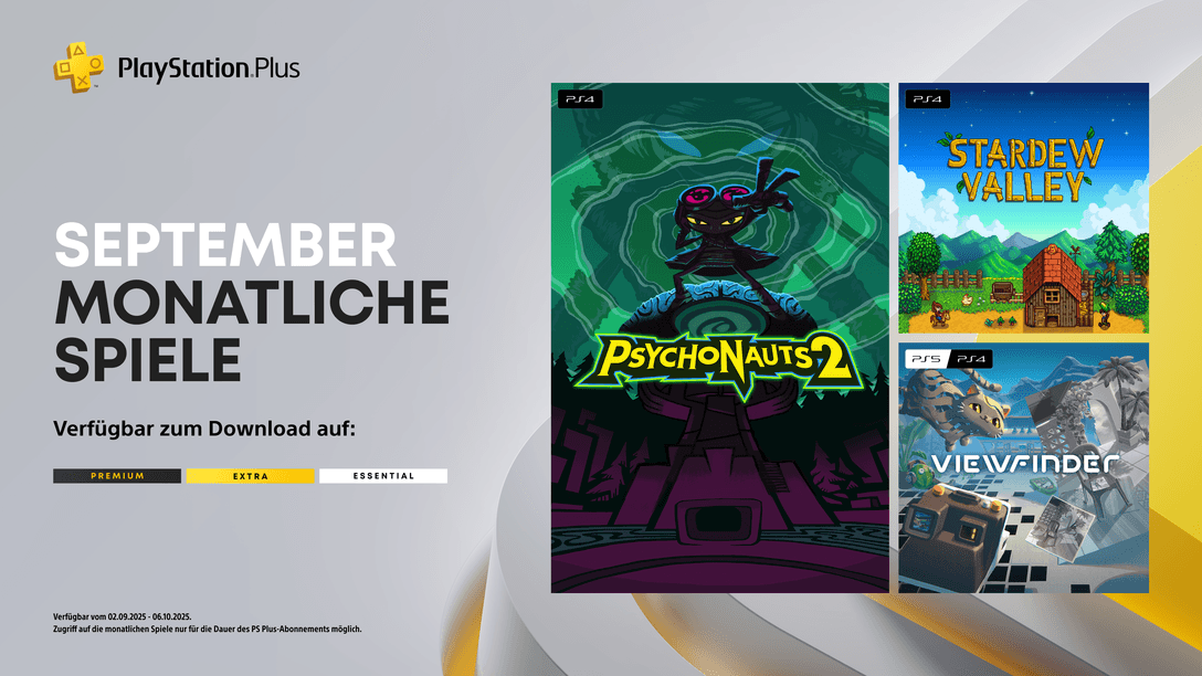 Monatliche PlayStation Plus-Spiele für September 2025