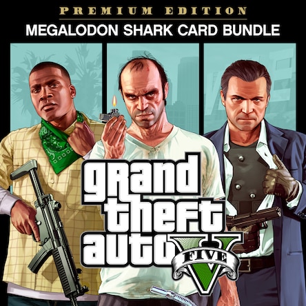 Grand Theft Auto V: Premium Edition & CashCard „Megalodon“ im Bundle