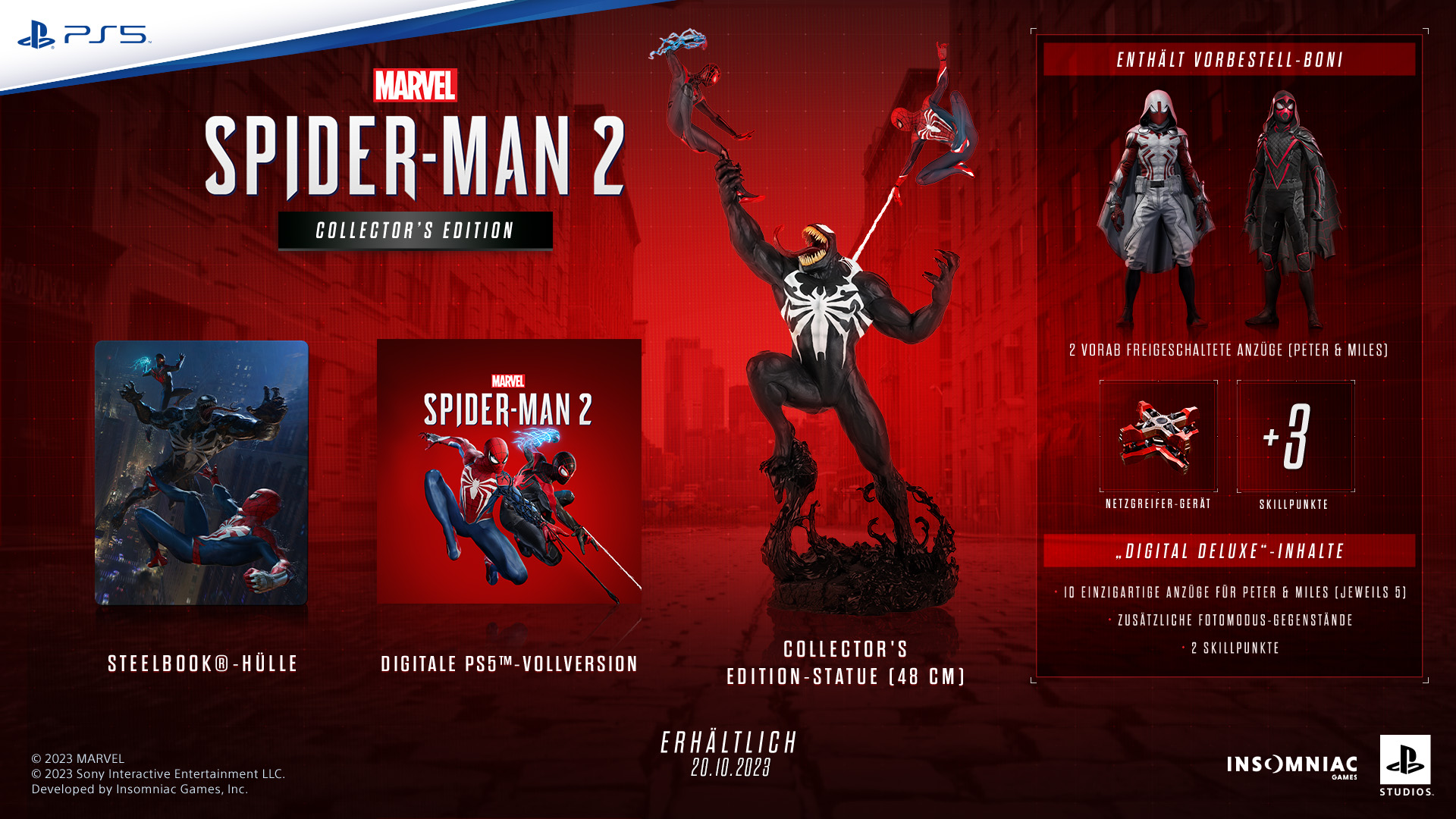 d8ebdc65d44e012adec11feaa17fb62aa5120a7c - Marvel’s Spider-Man 2 kommt am 20. Oktober, exklusiv auf PS5, Collector’s &amp; Digital Deluxe Editions im Detail